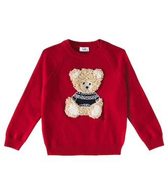 Pull brodé en laine vierge | Il Gufo