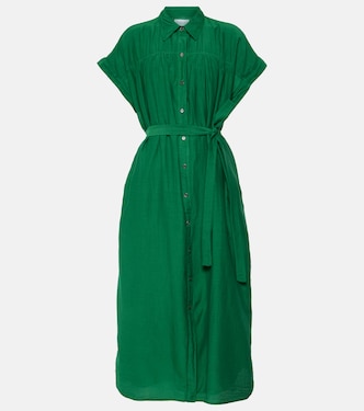 Robe chemise Marla en coton et soie | Velvet