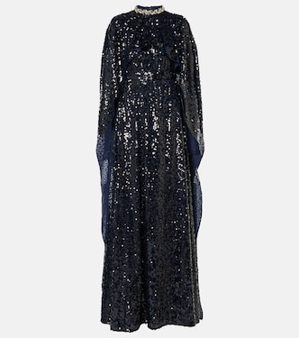 Abito lungo con paillettes | Erdem
