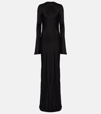 Robe longue en satin | Rotate