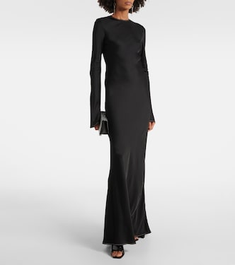 Robe longue en satin | Rotate