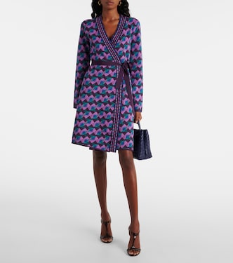 Abito a portafoglio Edwina in maglia | Diane von Furstenberg