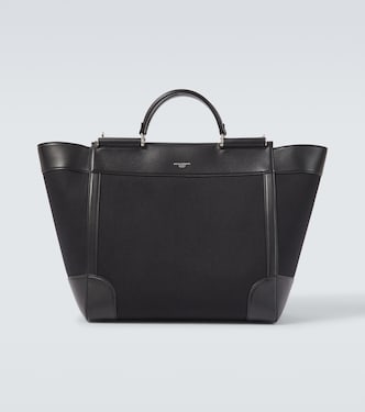 Leather-trimmed tote bag | Dolce&Gabbana