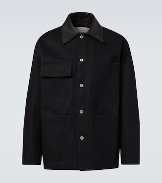 Jeansjacke mit Leder | Jil Sander