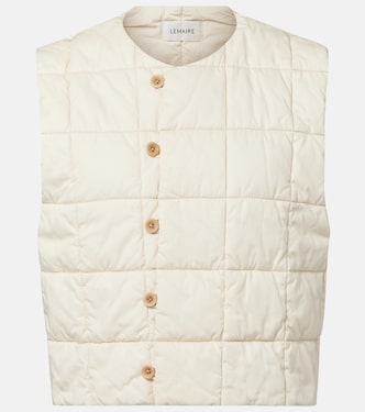 Quilted cotton puffer vest | Lemaire