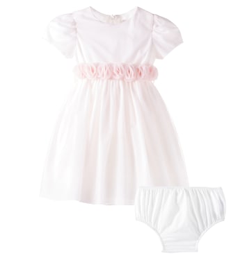 Baby - Abito in tulle con applicazioni floreali | Il Gufo