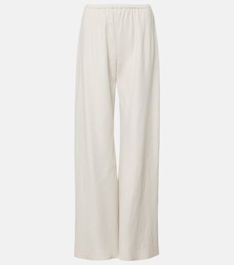 Gala silk and linen wide-leg pants | The Row
