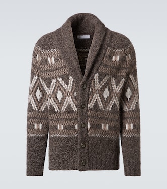 Cardigan en alpaga mélangé | Brunello Cucinelli