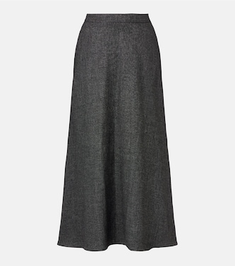 Jaspé midi skirt | Vince