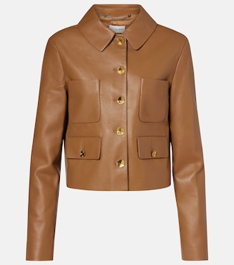 Astley cropped leather jacket  | Altuzarra