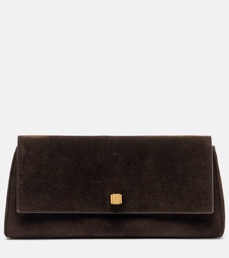 Clutch Audrey aus Veloursleder | Khaite