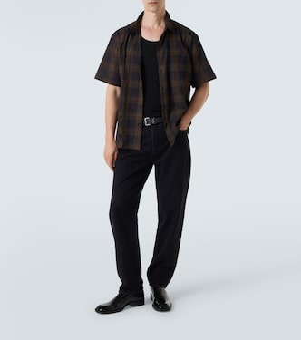 Chemise en coton à carreaux | Saint Laurent