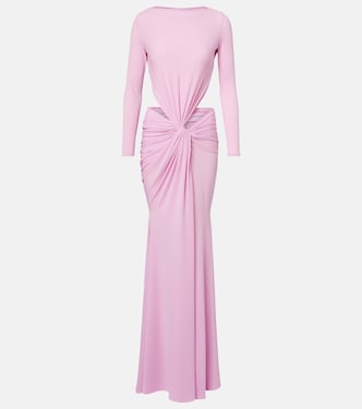 Gathered crêpe jersey gown | Alex Perry