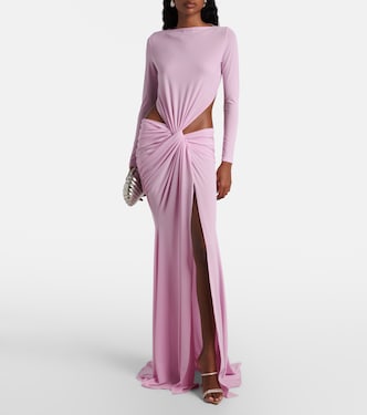 Gathered crêpe jersey gown | Alex Perry