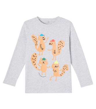 Top de jersey de algodón estampado | Stella McCartney Kids
