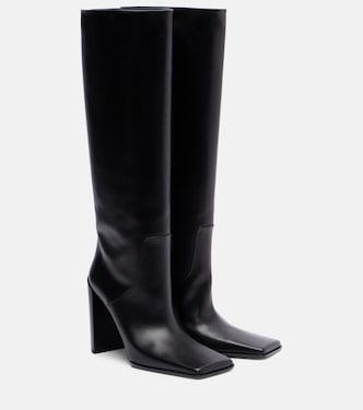 Square 90 leather knee-high boots | Alaïa