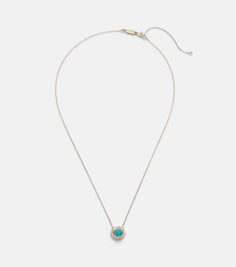 One Of A Kind 18kt gold necklace with opal and diamonds | Suzanne Kalan