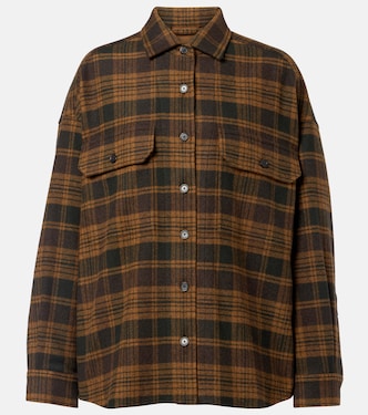 Darby checked wool and cashmere overshirt | Loro Piana