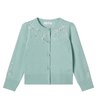Cardigan Louella en cachemire à ornements | Bonpoint