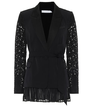 Blazer Faye in cady con pizzo | Simkhai