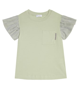 T-Shirt aus Baumwolle | Brunello Cucinelli Kids
