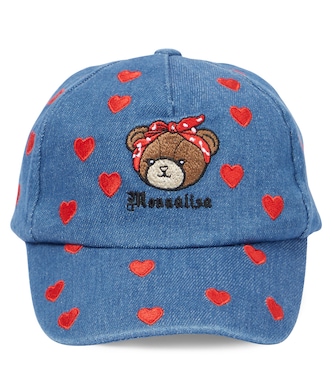 Embroidered denim baseball cap | Monnalisa
