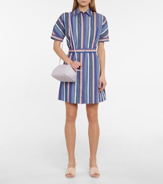 Miranda striped cotton minidress | Loro Piana