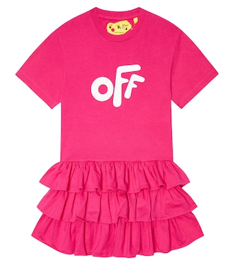 Arrows cotton T-shirt dress | Off-White Kids