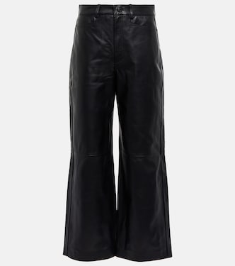 Pantalon White Label à taille haute en cuir | Proenza Schouler