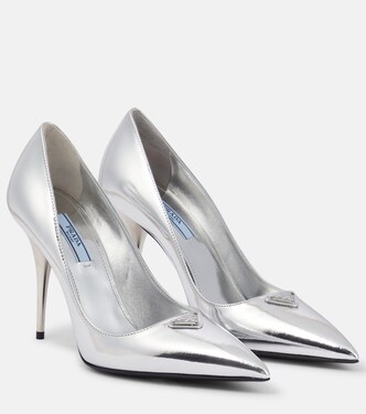 Escarpins en cuir métallisé | Prada