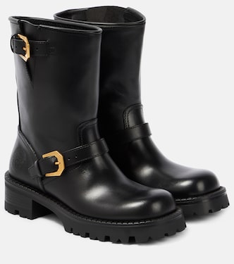 Ankle Boots aus Leder | Versace