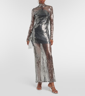 Robe longue Tina à sequins | Taller Marmo