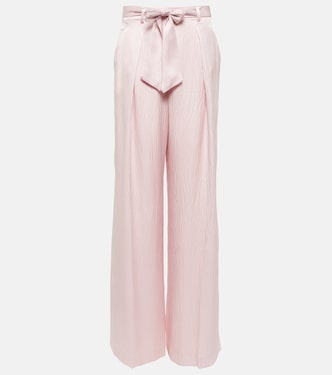 Pantalon ample à taille haute en soie | Gabriela Hearst