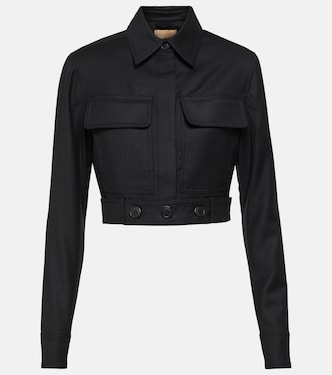 Myca cropped wool jacket | Aya Muse