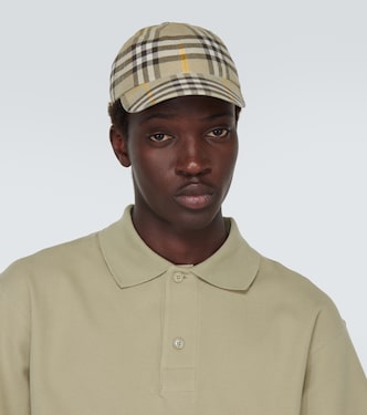 Gorra de algodón con Burberry Check | Burberry