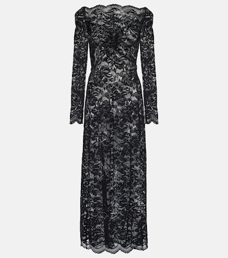 Floral lace maxi dress | Rabanne