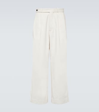 Skunk Tail cotton wide-leg pants | Bode
