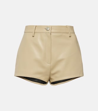 Shorts de piel de tiro alto | Magda Butrym