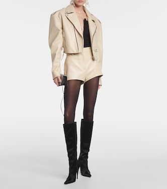 Short à taille haute en cuir | Magda Butrym