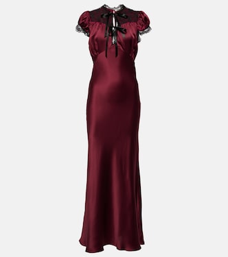 Maxikleid aus Seidensatin | Rodarte