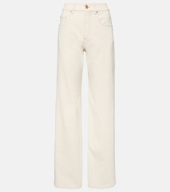 Garment-dyed wide-leg jeans | Brunello Cucinelli