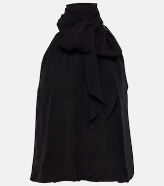 Top Fiore de seda con cuello halter | Max Mara