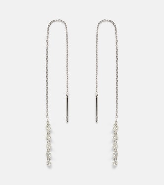 Boucles d'oreilles Danaé en or blanc 18 ct et diamants | Persée