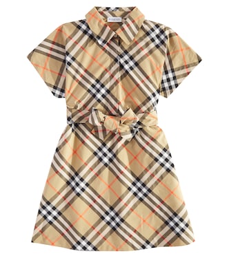 Kleid Burberry Check aus Baumwollpopeline | Burberry Kids