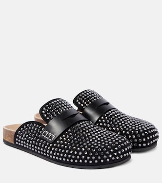 Slippers in suede con cristalli | JW Anderson