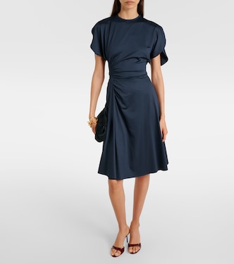 Gathered midi dress | Victoria Beckham