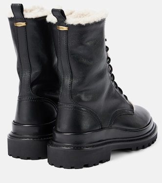 Schnürstiefel Ghiso-GD aus Leder mit Shearling | Isabel Marant