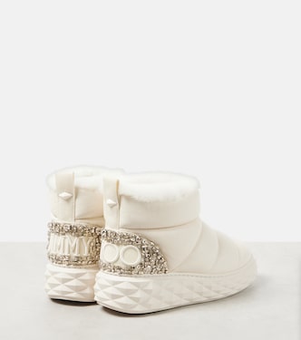 Botas de nieve Xan de piel con borrego | Jimmy Choo