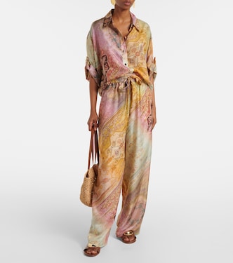Chemise Tallow imprimée en soie | Zimmermann