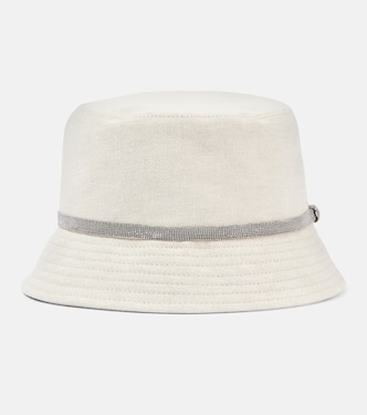 Cappello da pescatore in canvas di lino | Brunello Cucinelli